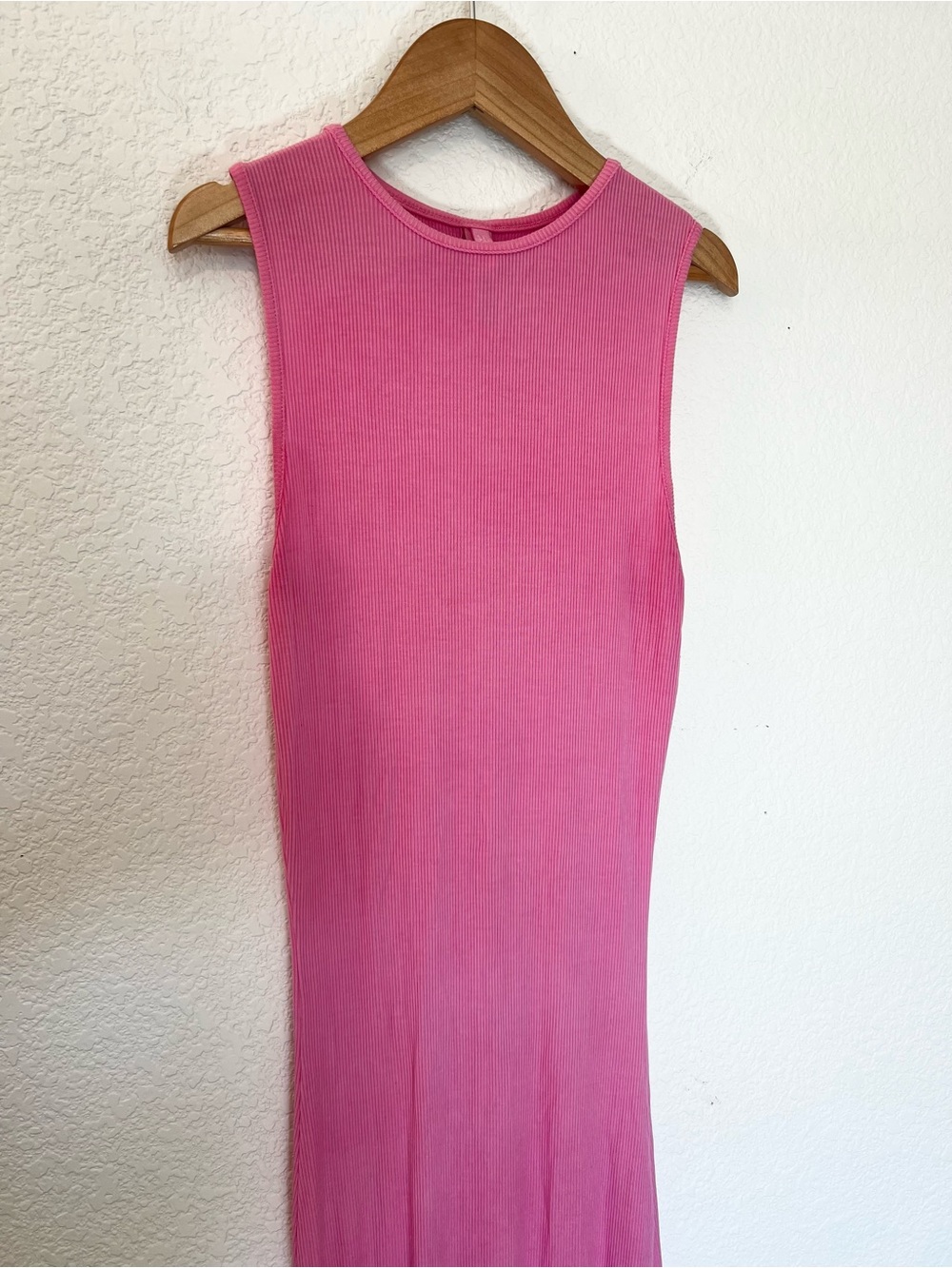 SKIMS Soft Lounge Ribbed Sleeveless Dress Cotton Candy Pink- Size Small - Picture 7 of 10